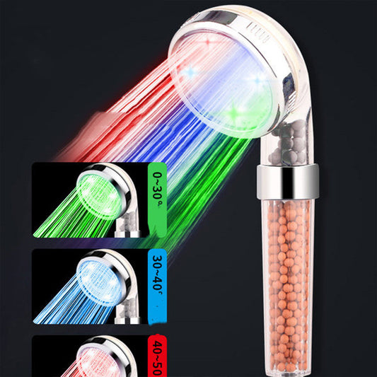 LED Portable Mineral Showerhead